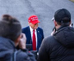 President Donald J Trump  Departs The White House