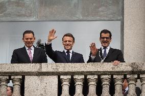 President Of France Emmanuel Macron Visit Porto, Portugal