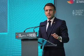 President Of France Emmanuel Macron Visit Porto, Portugal