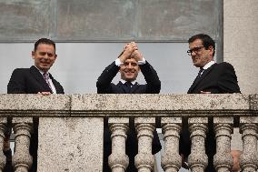 President Of France Emmanuel Macron Visit Porto, Portugal