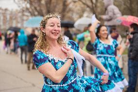 Carnival Parade In Madrid, Spain