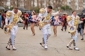 Carnival Parade In Madrid, Spain