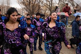 Carnival Parade In Madrid, Spain
