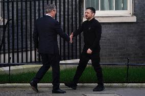 UK Prime Minister Keir Starmer Meets Ukraine's President Volodymyr Zelensky