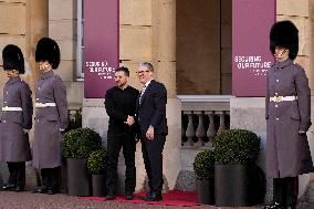 Zelensky Arrives for A Summit on Ukraine - London