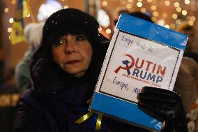 Demonstration In Solidarity With Ukraine In Krakow, Poland