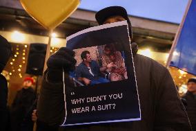 Demonstration In Solidarity With Ukraine In Krakow, Poland