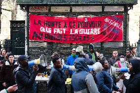 Demonstration In Front Of The Gaité Lyrique