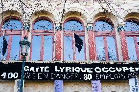 Demonstration In Front Of The Gaité Lyrique