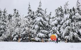 Heavy Snow Hit Sanmenxia