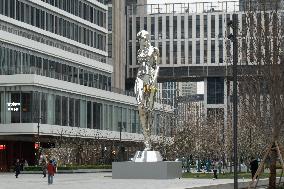 Giant Machina Sculpture in Shanghai