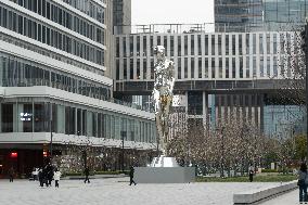 Giant Machina Sculpture in Shanghai