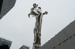 Giant Machina Sculpture in Shanghai