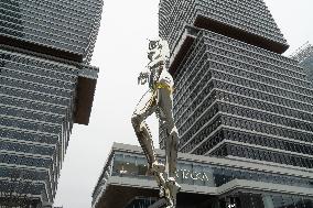 Giant Machina Sculpture in Shanghai