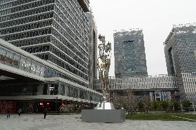 Giant Machina Sculpture in Shanghai