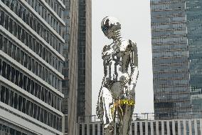 Giant Machina Sculpture in Shanghai