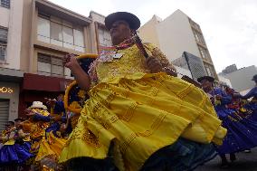 Bolivian Carnival Street In The City Of São Paulo, Brazil