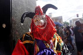 Bolivian Carnival Street In The City Of São Paulo, Brazil