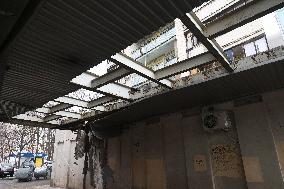 Response effort to Russian drone strike in Kharkiv