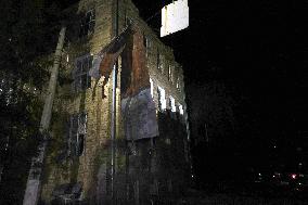 Kharkiv hospital gets damaged by Russian drone attack