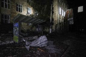 Kharkiv hospital gets damaged by Russian drone attack