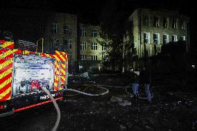 Kharkiv hospital gets damaged by Russian drone attack