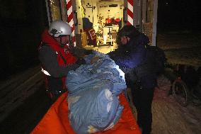 Kharkiv hospital gets damaged by Russian drone attack