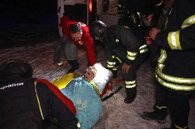 Kharkiv hospital gets damaged by Russian drone attack