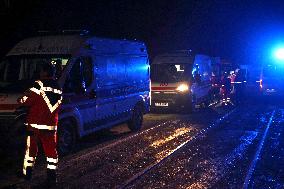 Kharkiv hospital gets damaged by Russian drone attack