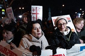 Mother's Day Demonstration In Tbilisi