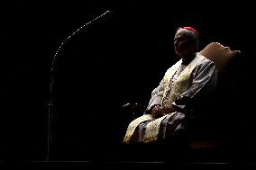 Religion: Cardinal Robert Prevost leads the recitation of the Holy Rosary for Pope Francis on March 03, 2025