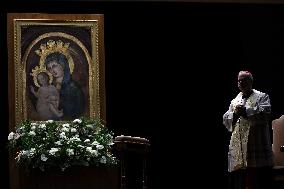 Religion: Cardinal Robert Prevost leads the recitation of the Holy Rosary for Pope Francis on March 03, 2025