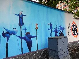 Nezha 2 Theme Wall Painting in Yichang