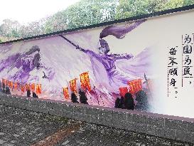 Nezha 2 Theme Wall Painting in Yichang