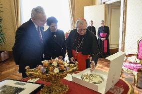 Cardinal Parolin Meets Lithuanian President at the Vatican