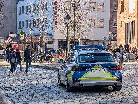 Police Patrol In Nuremberg