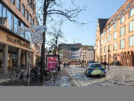 Police Patrol In Nuremberg