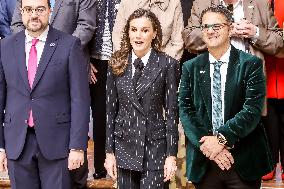 Queen Letizia At The World Rare Disease Day Event In Oviedo