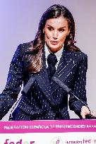 Queen Letizia At The World Rare Disease Day Event In Oviedo
