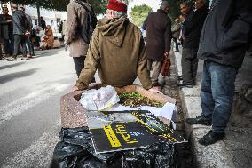 Demonstration In Support Of Detainees In “Conspiracy Against State Security” Case First Remote Hearing In Tunis