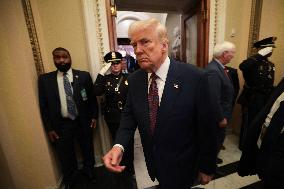 President Trump Delivers Addresses A Joint Session Of Congress - DC