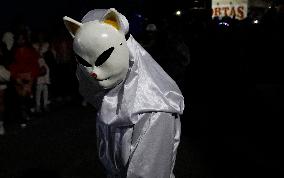 Carnival Of Masks And Costumes In La Magdalena Neighborhood, Culhuacán, Mexico City