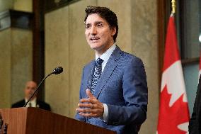 Trudeau Press Conference on Imposed US Tariffs - Ottawa