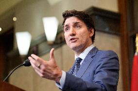 Trudeau Press Conference on Imposed US Tariffs - Ottawa