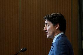 Trudeau Press Conference on Imposed US Tariffs - Ottawa