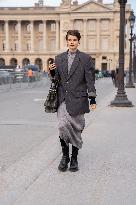 PFW - Street Style At Christian Dior