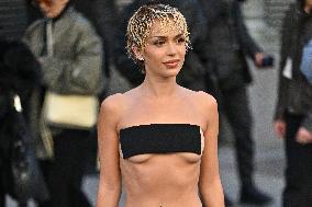 PFW Courreges Outside Arrivals