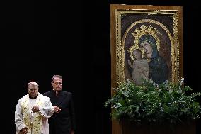 Religion: Cardinal Marcello Semeraro leads the recitation of the Holy Rosary for Pope Francis on March 05, 2025