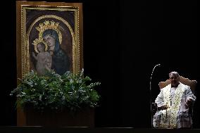 Religion: Cardinal Marcello Semeraro leads the recitation of the Holy Rosary for Pope Francis on March 05, 2025