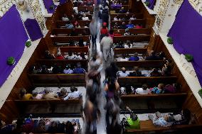 Ash Wednesday (The First Day Of Lent) In Mexico